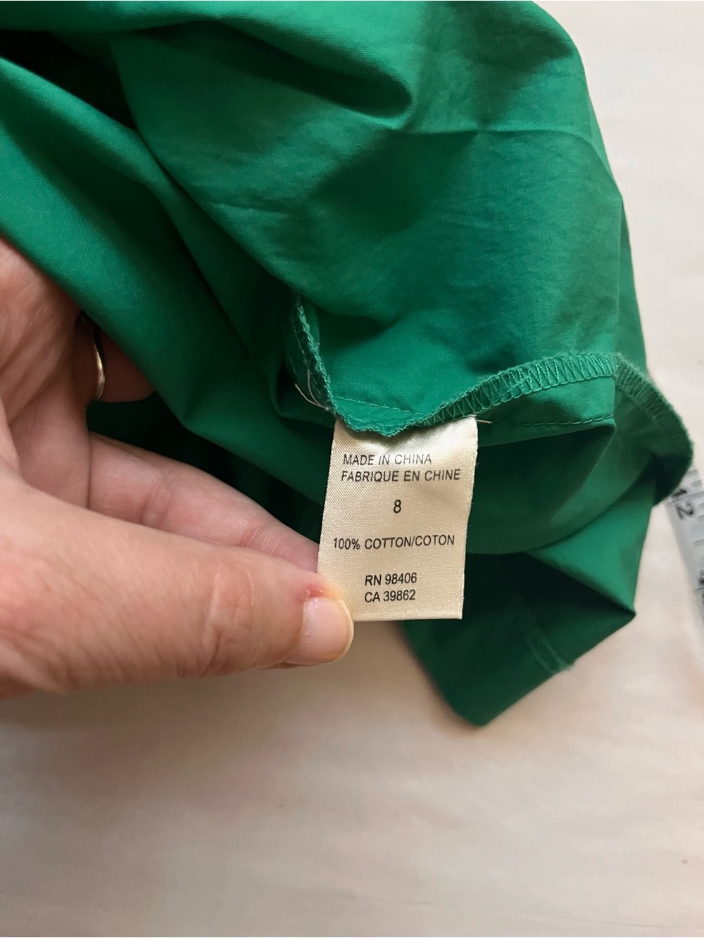 Theory Kelly Green Shiras Dress Poplin Cotton Back Cutout 8 - Picture 8 of 12
